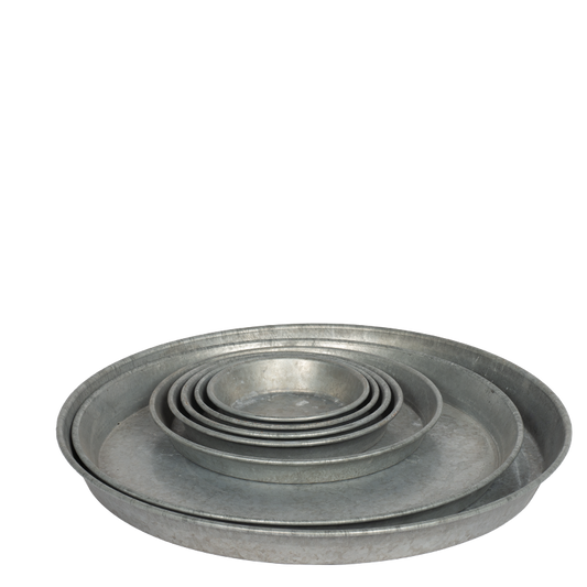 Underskål med kant, stålplade forzinket